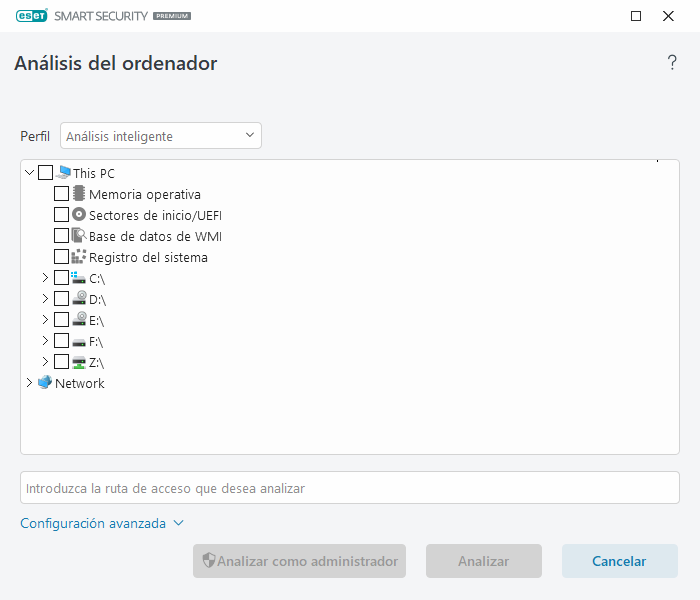 Análisis personalizado