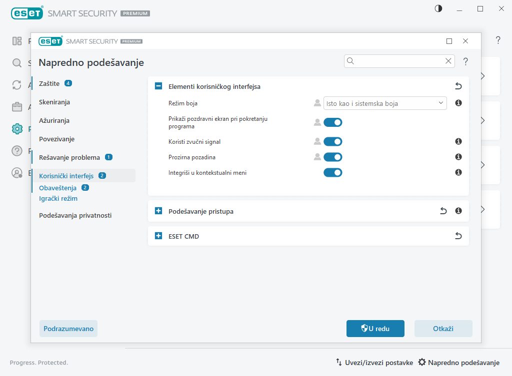 Käyttöliittymän osat Käyttöliittymän osat