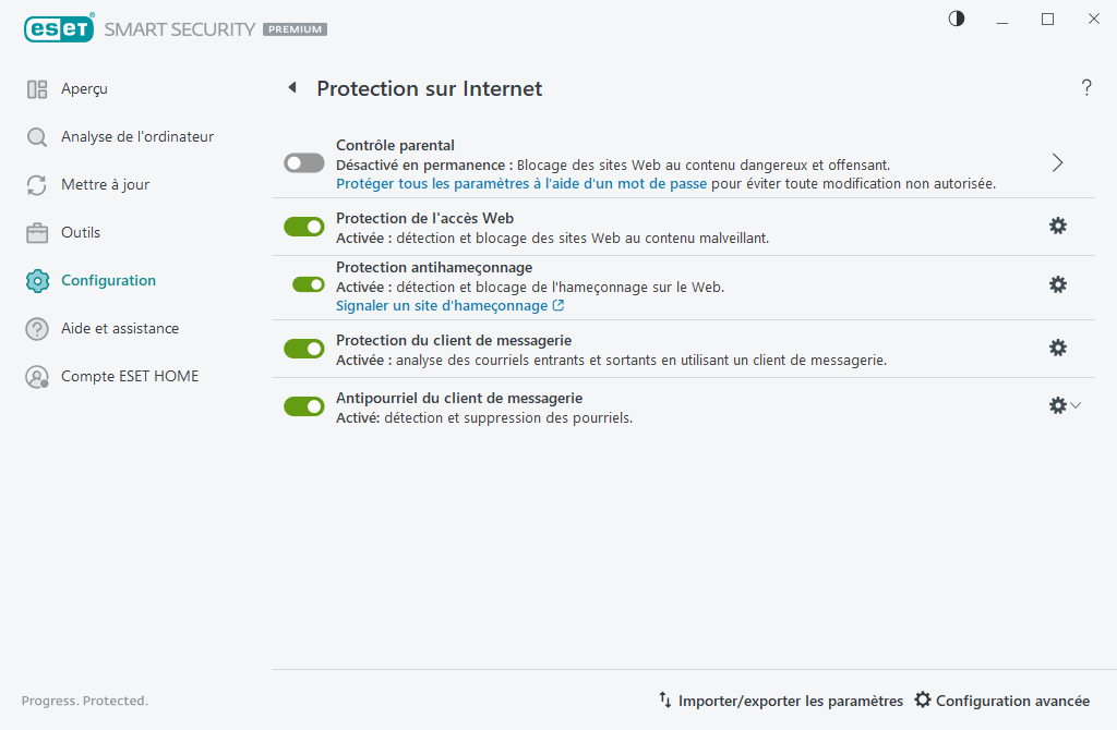 Protection sur Internet Protection sur Internet