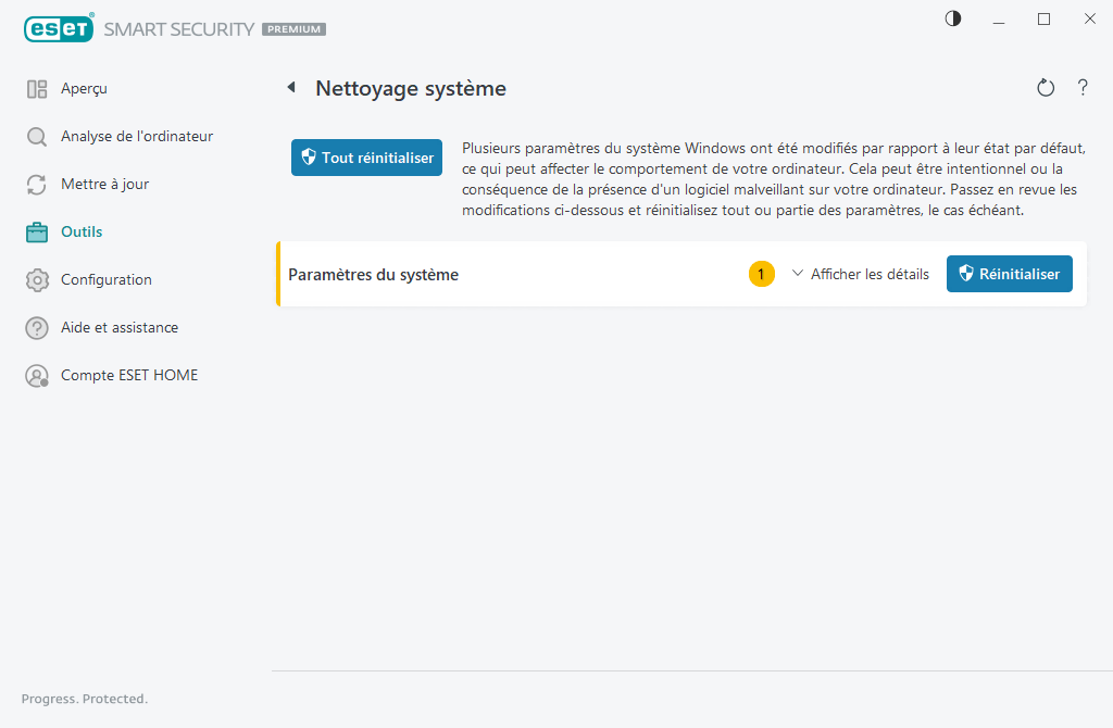 Nettoyage système Nettoyage système
