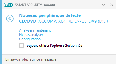 Nouveau appareil détecté Nouveau appareil détecté