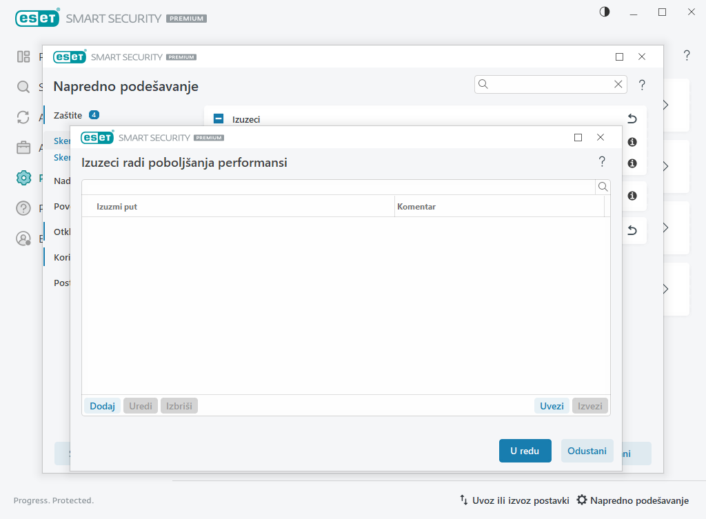 Izuzeci radi poboljšanja performansi