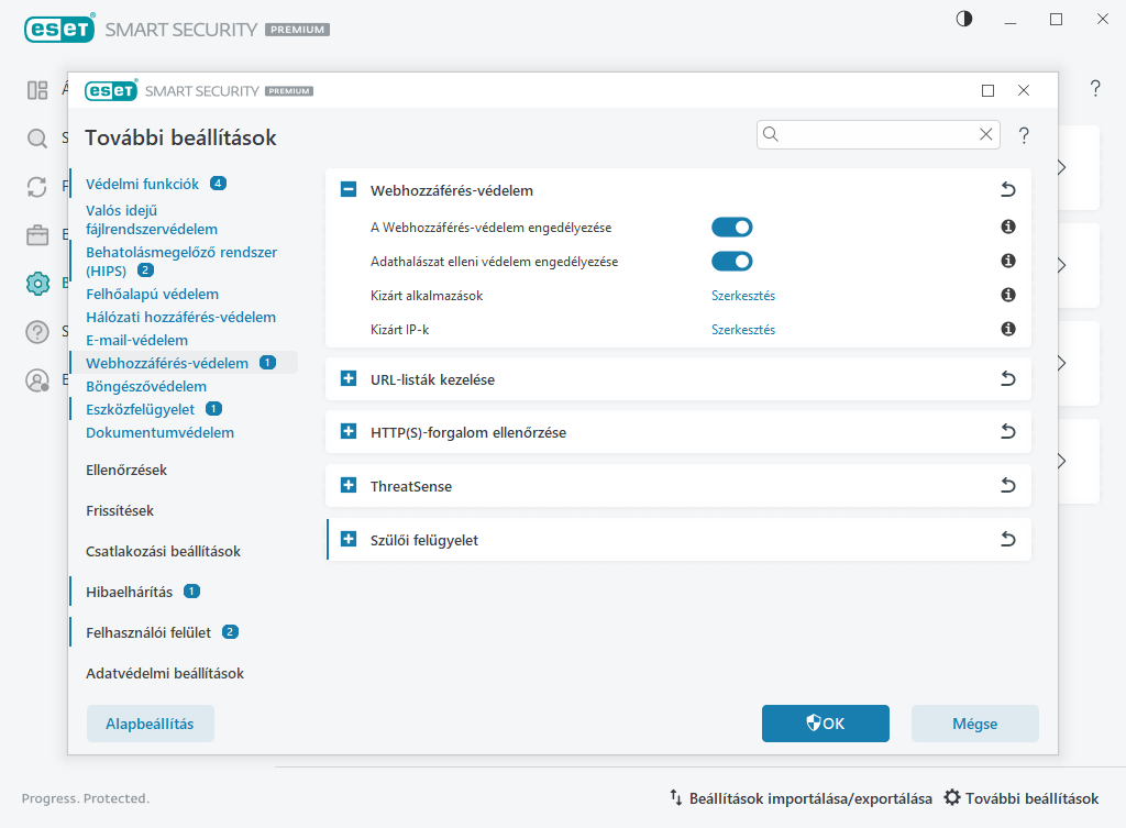Webhozzáférés-védelem Webhozzáférés-védelem