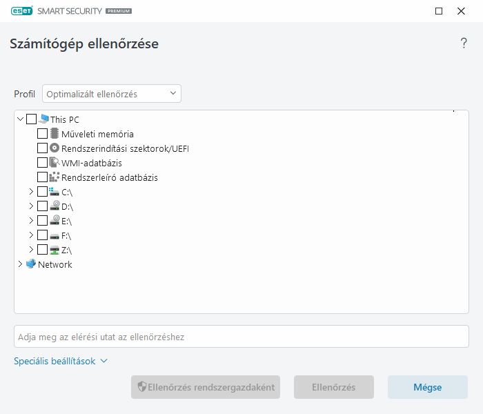 Egyéni ellenőrzés Egyéni ellenőrzés