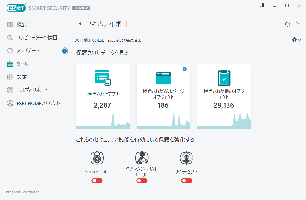 セキュリティレポート セキュリティレポート