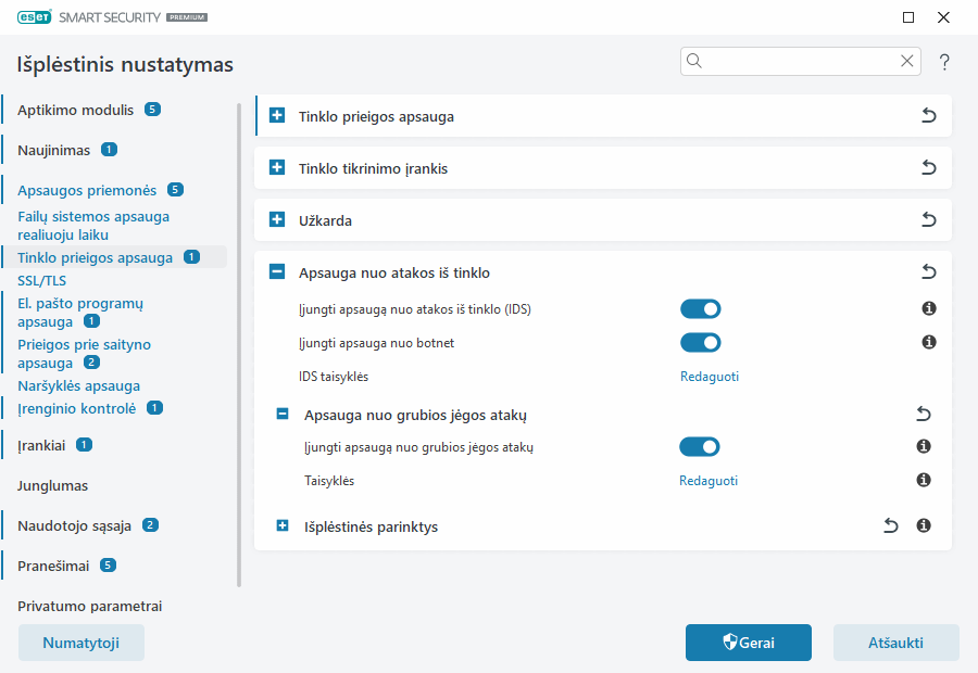 Apsauga nuo grubios jėgos atakų