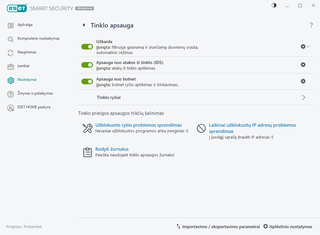 Tinklo apsauga Tinklo apsauga
