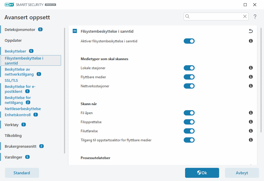 Filsystembeskyttelse i sanntid