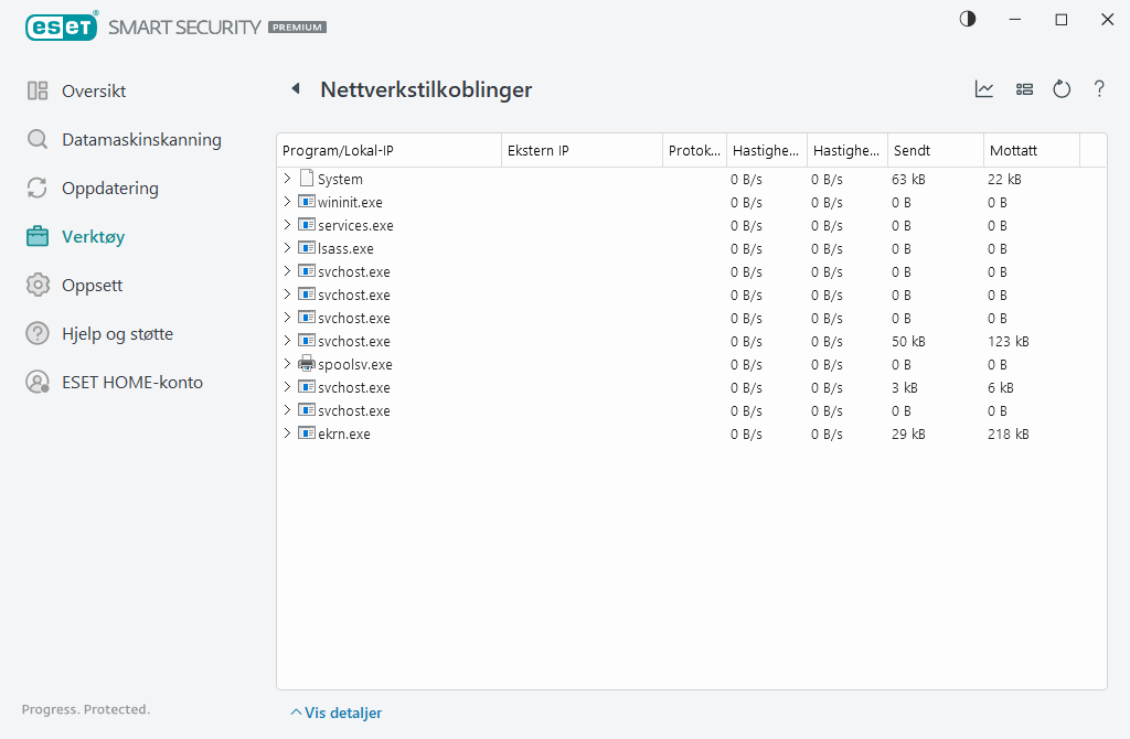 Nettverkstilkoblinger Nettverkstilkoblinger