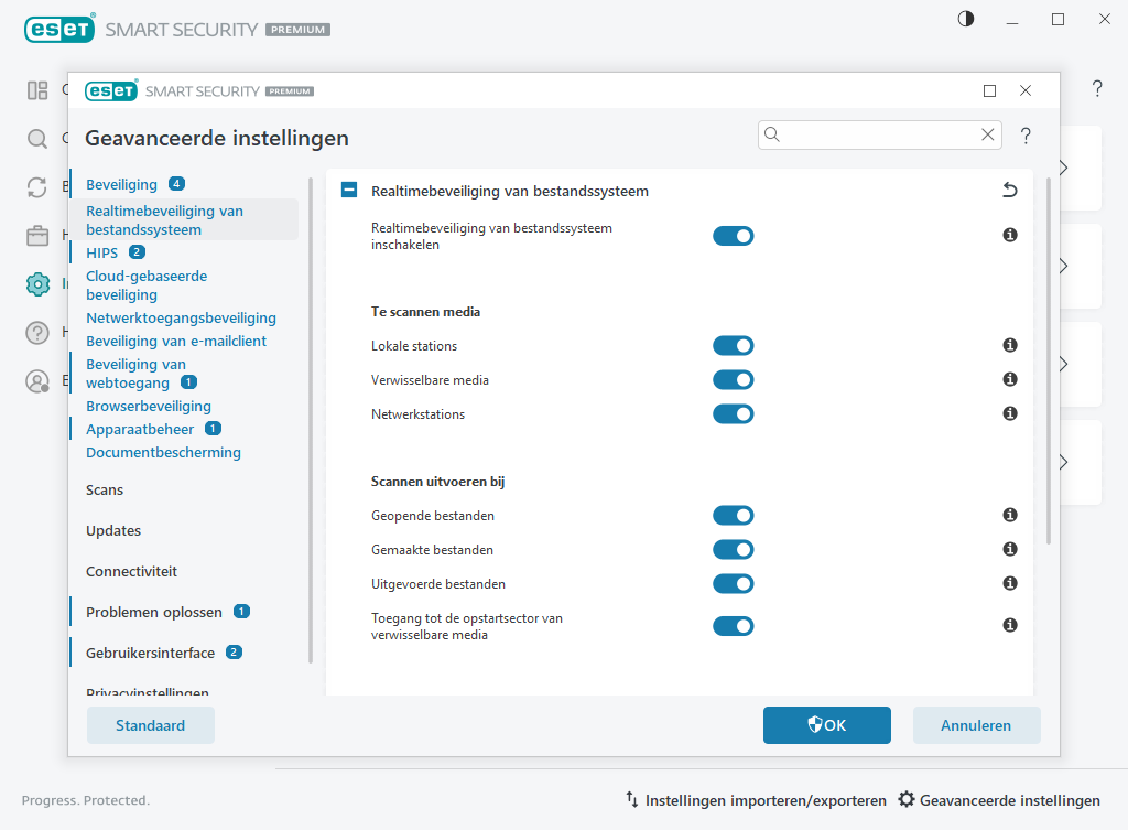 Realtimebeveiliging van bestandssysteem