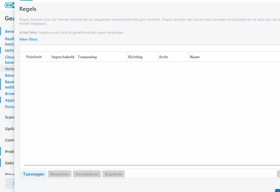 Firewallregels Firewallregels