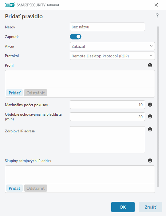 Editor pravidiel Editor pravidiel