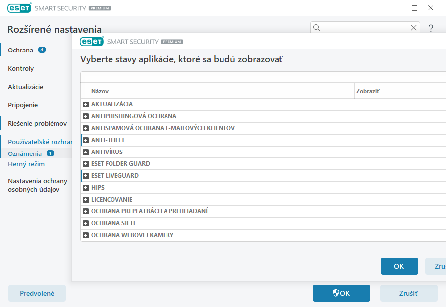 Oznámenia Oznámenia