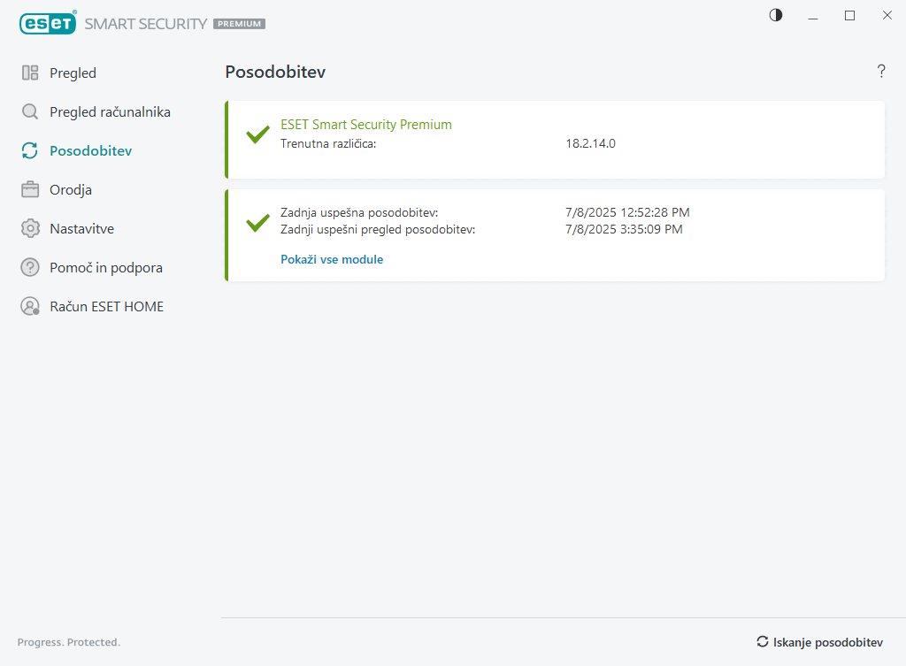 Posodabljanje Posodabljanje