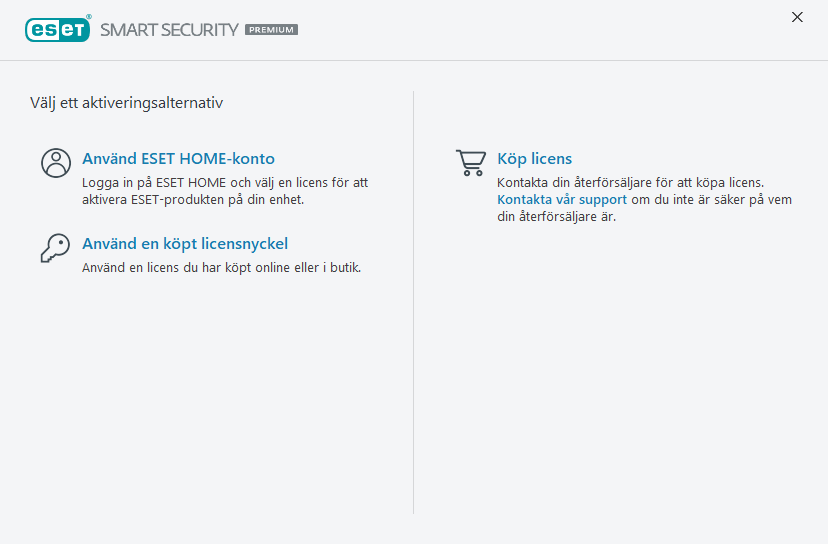 Produktaktivering Produktaktivering