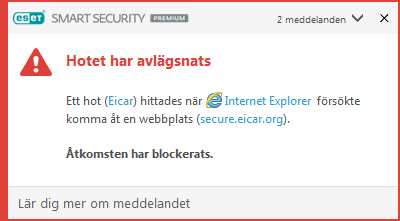 Hotet har avlägsnats
