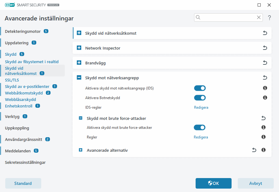 Skydd mot brute force-attacker