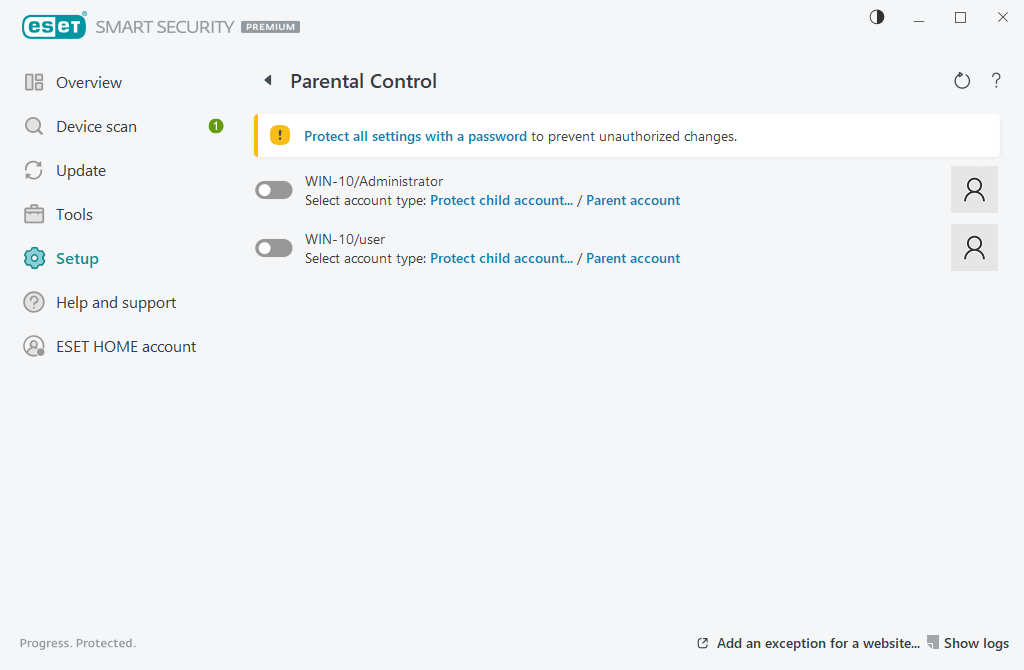 Parental control