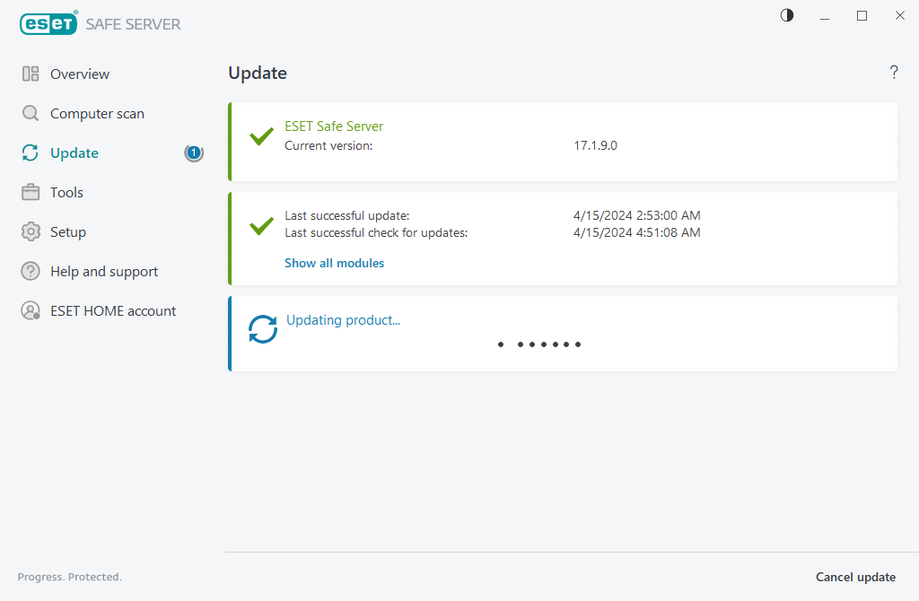 Update process Update process