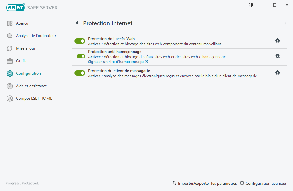 Protection Internet