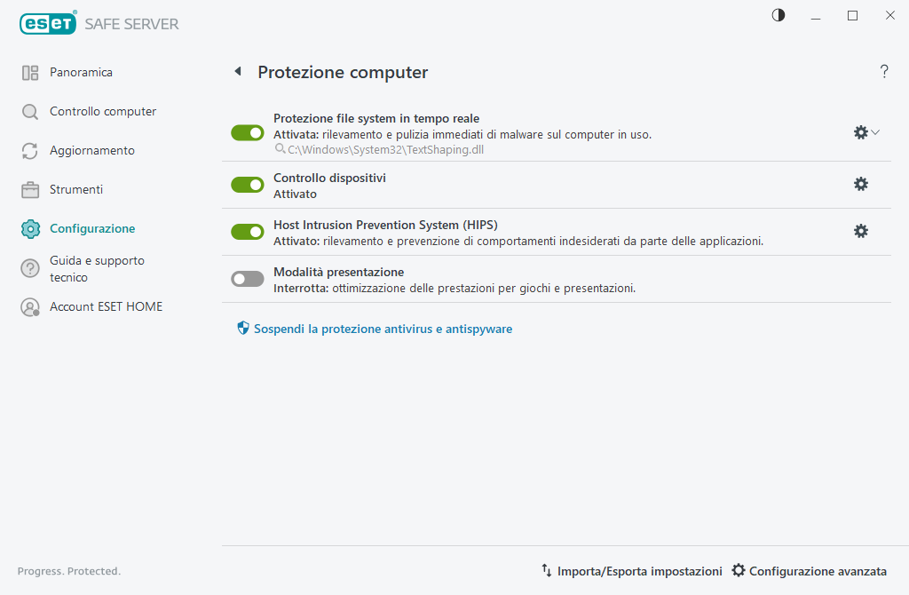 Protezione computer Protezione computer