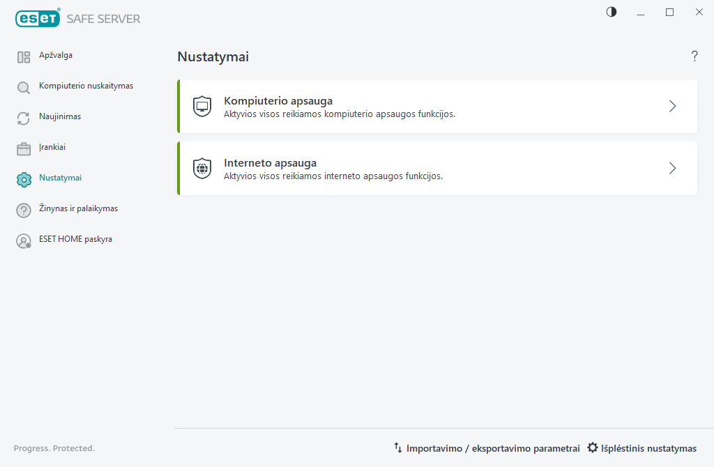 Nustatymai