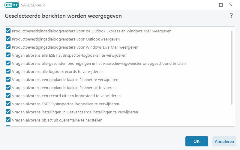 Bevestigingsberichten