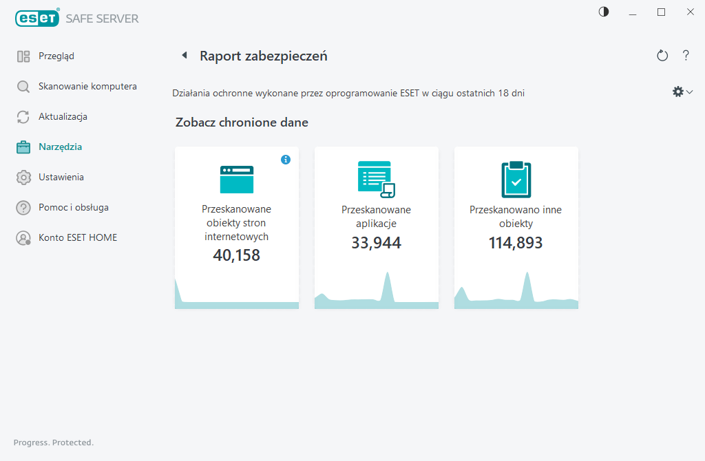 Raport zabezpieczeń
