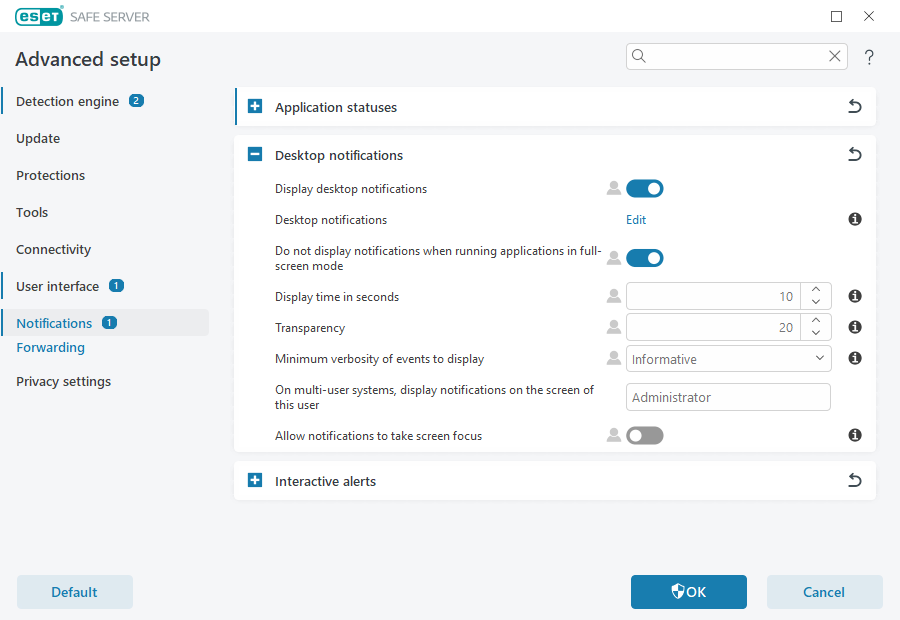การแจ้งเตือนบนเดสก์ท็อป