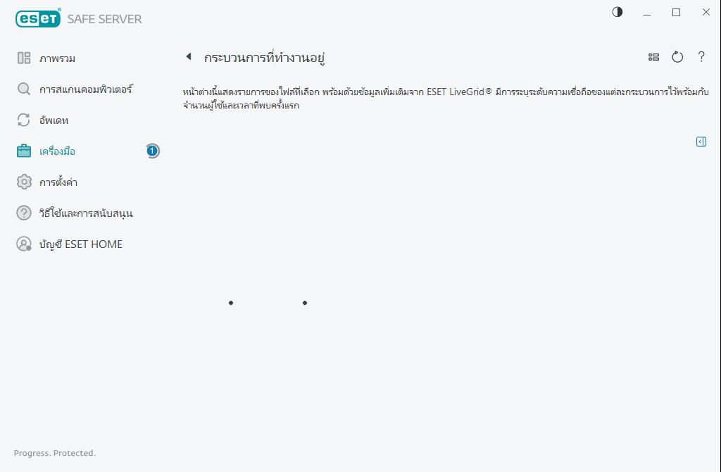กระบวนการที่ทำงานอยู่