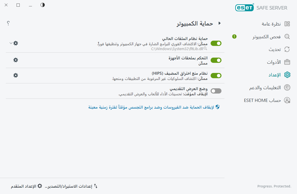 حماية الكمبيوتر