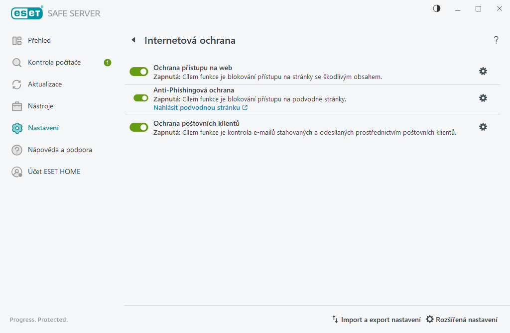 Internetová ochrana