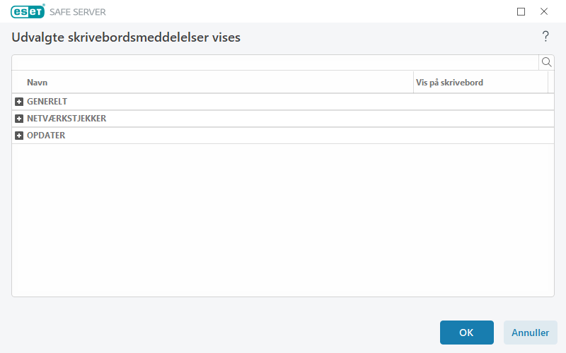 Skrivebordsmeddelelser