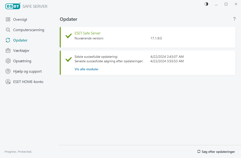 Opdateringsmodul Opdateringsmodul