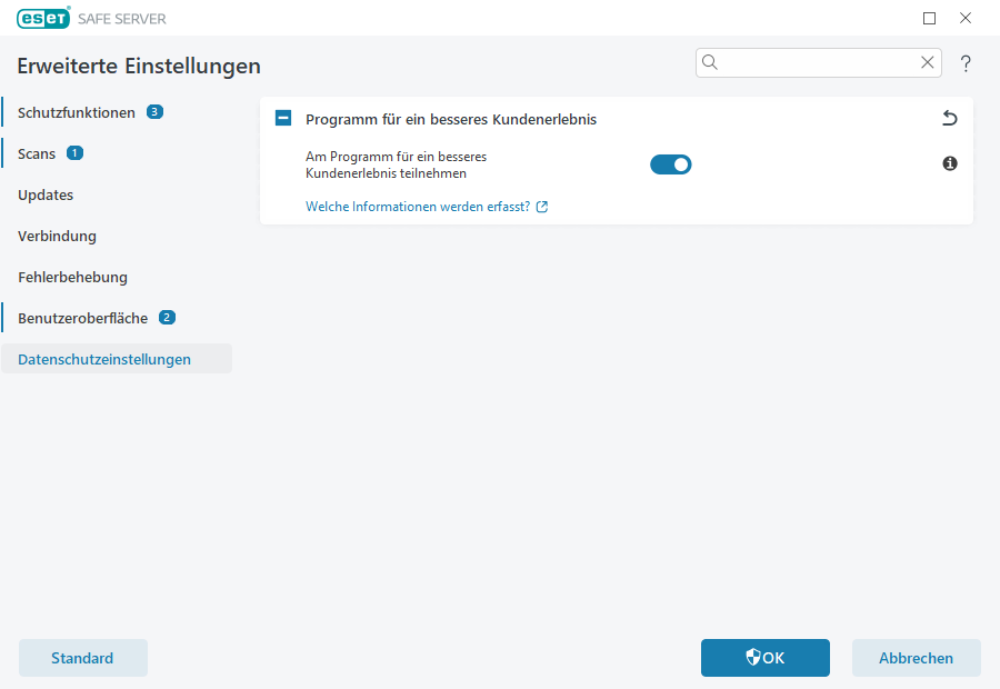 Datenschutzeinstellungen