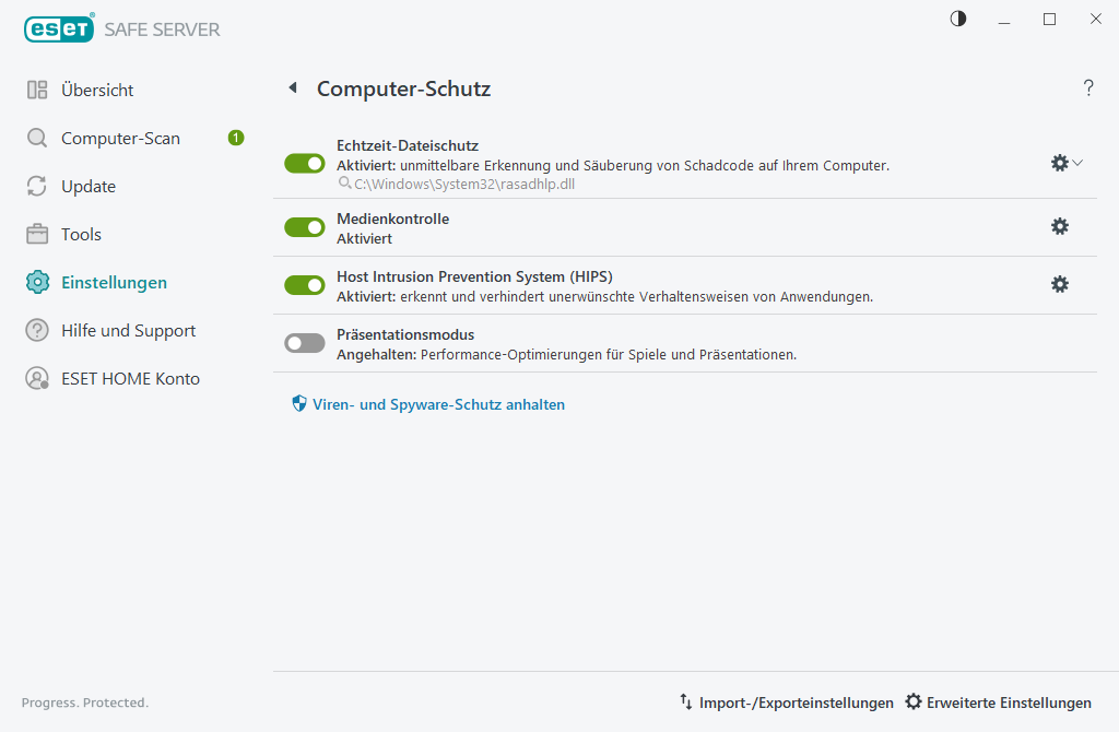 Computer-Schutz Computer-Schutz