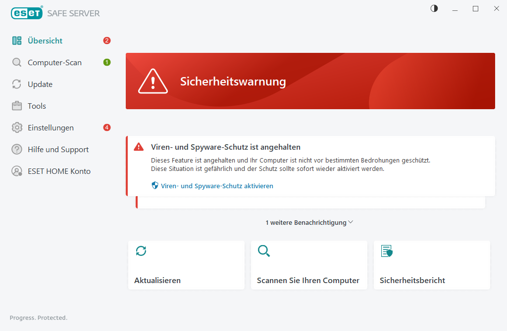 Kritisches Problem angezeigt Kritisches Problem angezeigt
