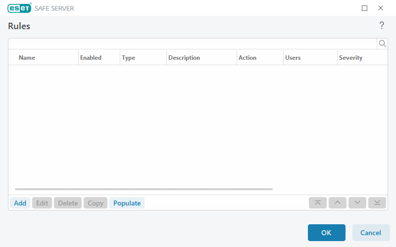 Device control rules editor Device control rules editor
