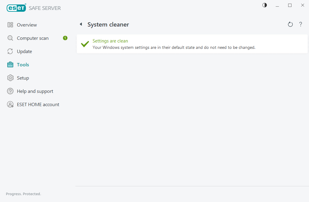 Reset system settings Reset system settings