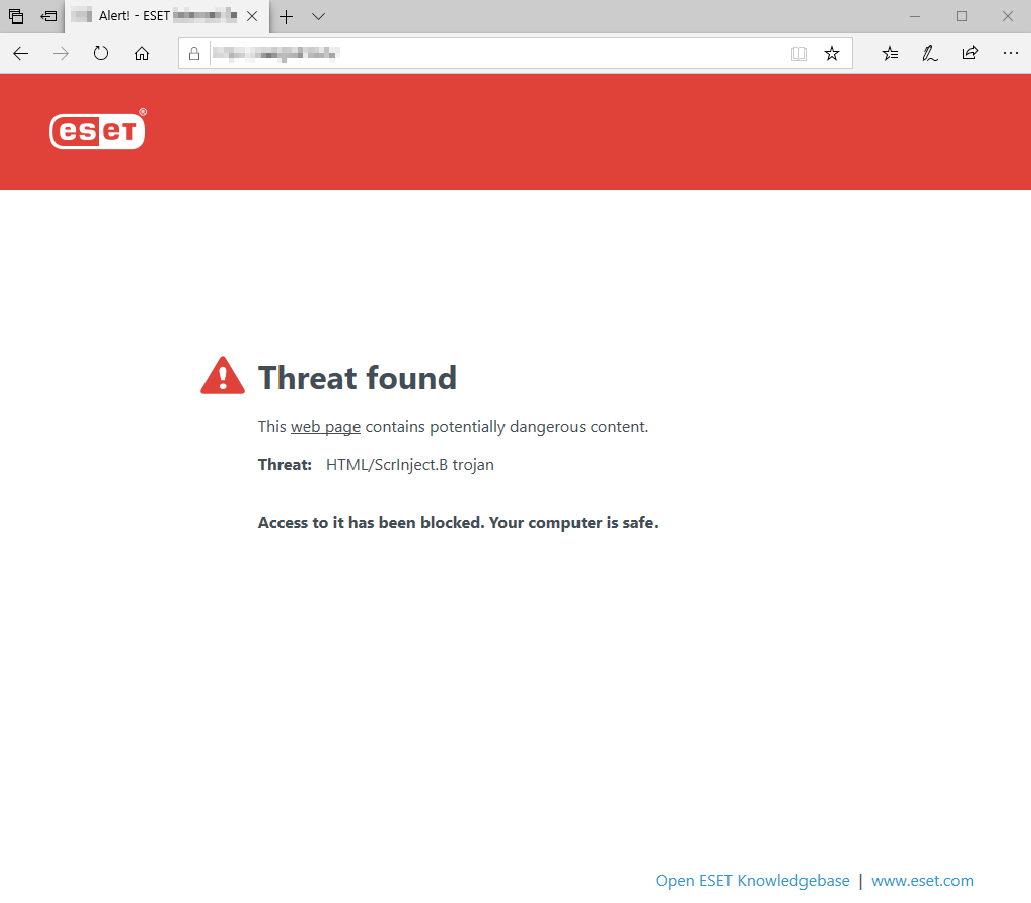 Threat found Threat found