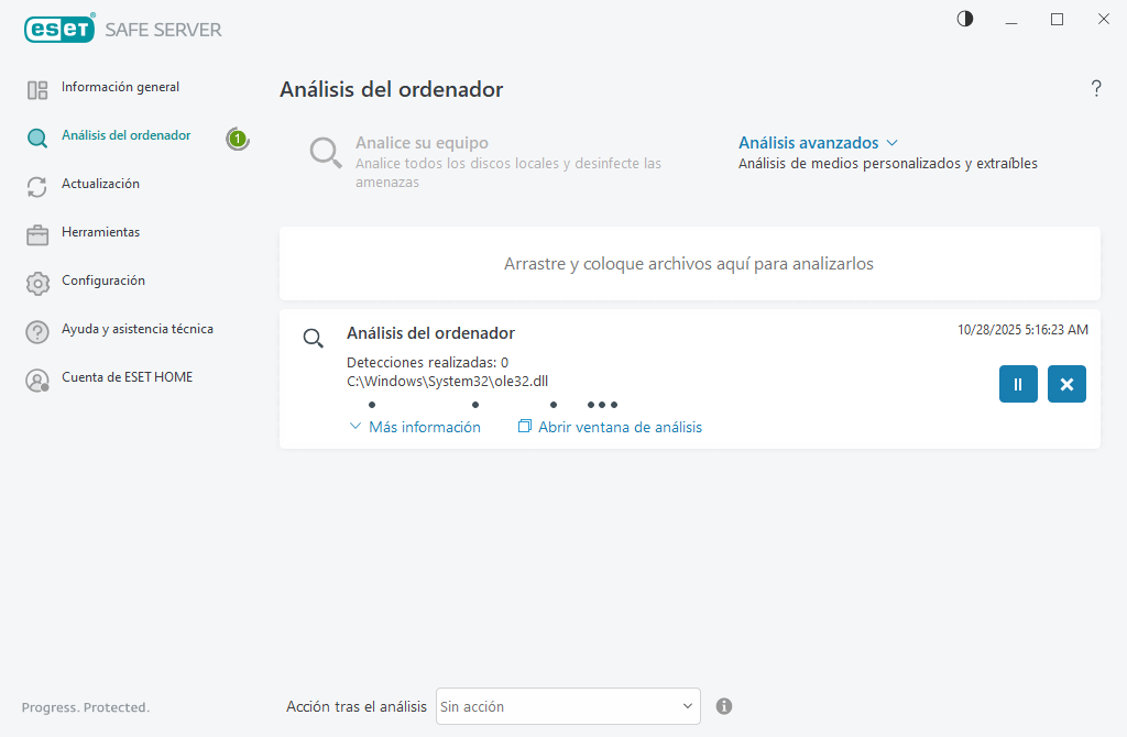 Análisis del ordenador Análisis del ordenador