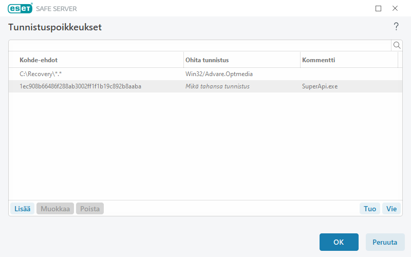 Suorituskykypoikkeukset