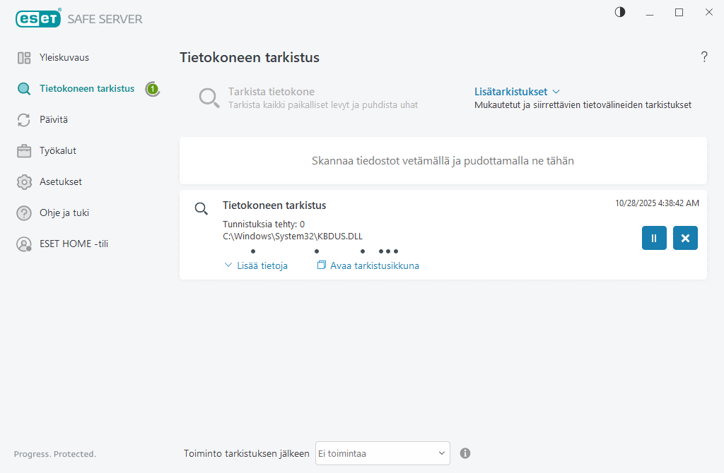 Tietokoneen tarkistus Tietokoneen tarkistus