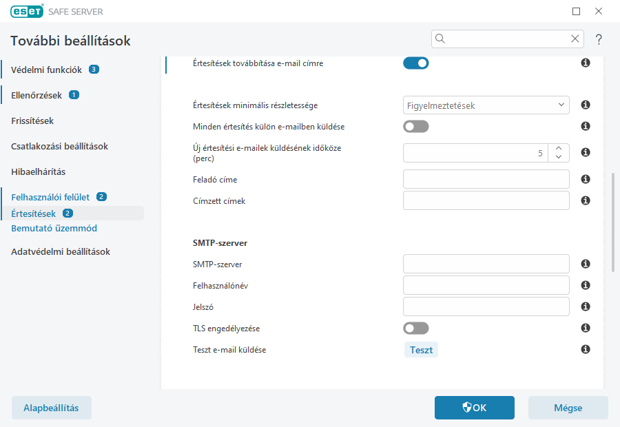 Értesítések továbbítása