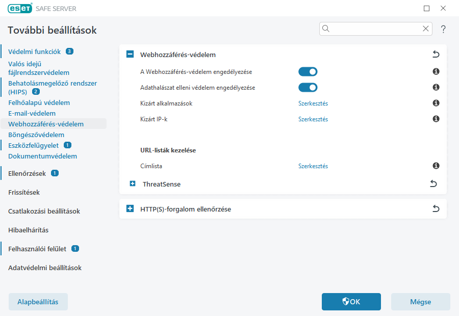 Webhozzáférés-védelem Webhozzáférés-védelem