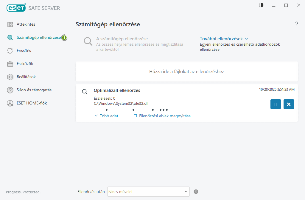 Számítógép ellenőrzése