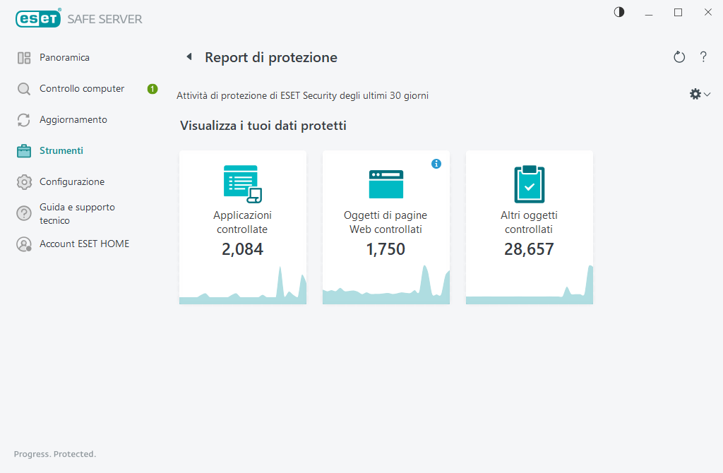 Report di protezione Report di protezione