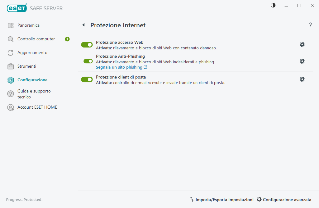 Protezione Internet Protezione Internet