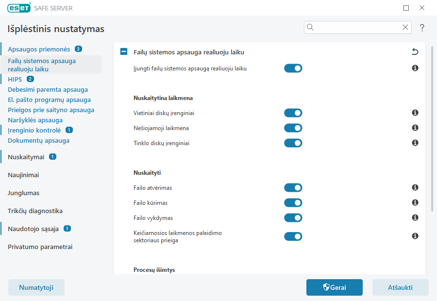 Failų sistemos apsauga realiuoju laiku Failų sistemos apsauga realiuoju laiku