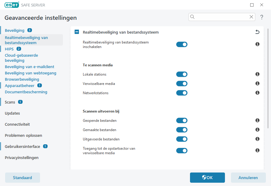 Realtimebeveiliging van bestandssysteem